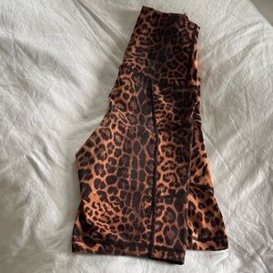 Leopard Print Biker Shorts 9” inseam
